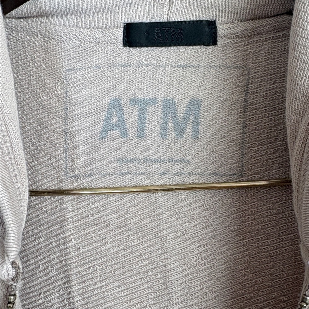 ATM Anthony Thomas Melillo French Terry Zip-Up Hoodie - Picture 8 of 9